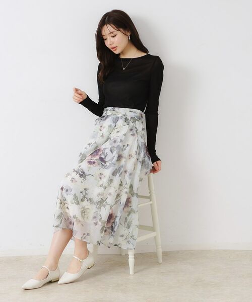 Couture Brooch / クチュールブローチ カットソー | チュールクルーネックTシャツ | 詳細25