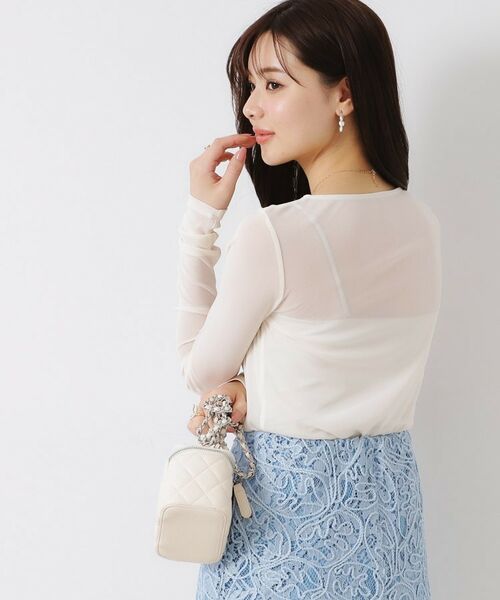 Couture Brooch / クチュールブローチ カットソー | チュールクルーネックTシャツ | 詳細4