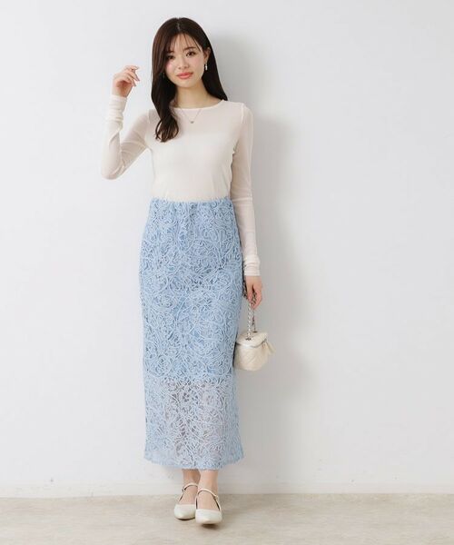 Couture Brooch / クチュールブローチ カットソー | チュールクルーネックTシャツ | 詳細5