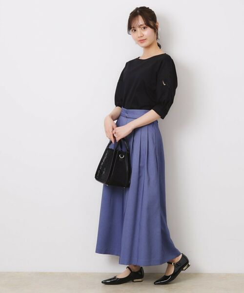 Couture Brooch / クチュールブローチ カットソー | 【接触冷感・洗える・UV機能付き・二の腕カバー】デイジー＆リボン エンブロドルマントップス | 詳細10