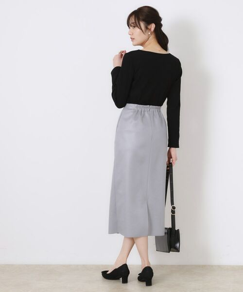 Couture Brooch / クチュールブローチ カットソー | 【新色あり/通勤/マシンウォッシャブル・アンチピリング機能付き】ハートネックテレコプルオーバー | 詳細18