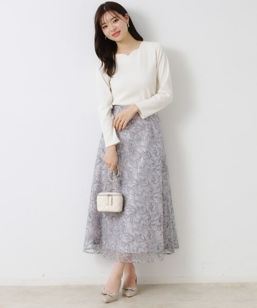 Couture Brooch / クチュールブローチ カットソー | 【新色あり/通勤/マシンウォッシャブル・アンチピリング機能付き】ハートネックテレコプルオーバー | 詳細9