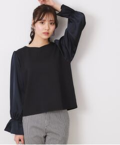 Couture Brooch / クチュールブローチ カットソー | ハートネックドッキングプルオーバー