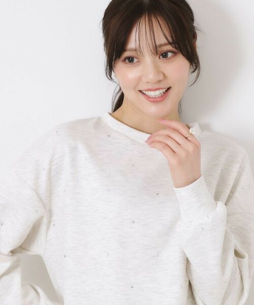 Couture Brooch / クチュールブローチ カットソー | ビジューダンボールプルオーバー | 詳細10