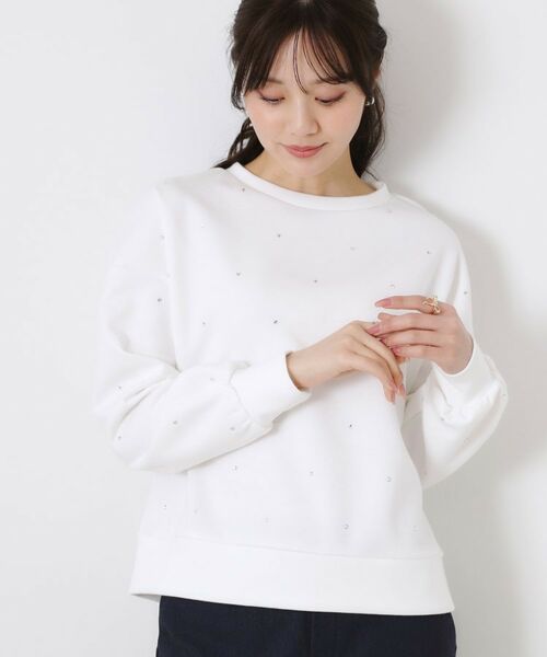 Couture Brooch / クチュールブローチ カットソー | ビジューダンボールプルオーバー | 詳細2