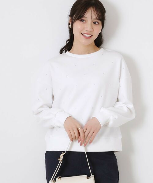 Couture Brooch / クチュールブローチ カットソー | ビジューダンボールプルオーバー | 詳細3