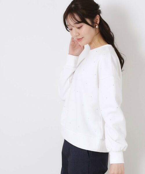 Couture Brooch / クチュールブローチ カットソー | ビジューダンボールプルオーバー | 詳細4