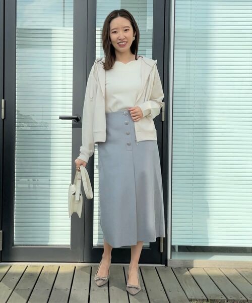 Couture Brooch / クチュールブローチ パーカー | 【大人可愛い・きれいめ】リボン刺繍ダンボールZIPフーディ | 詳細11