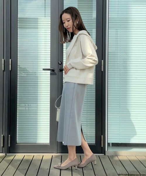 Couture Brooch / クチュールブローチ パーカー | 【大人可愛い・きれいめ】リボン刺繍ダンボールZIPフーディ | 詳細12