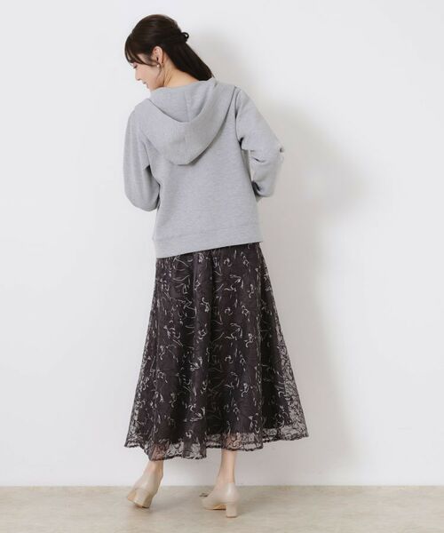 Couture Brooch / クチュールブローチ パーカー | 【大人可愛い・きれいめ】リボン刺繍ダンボールZIPフーディ | 詳細18