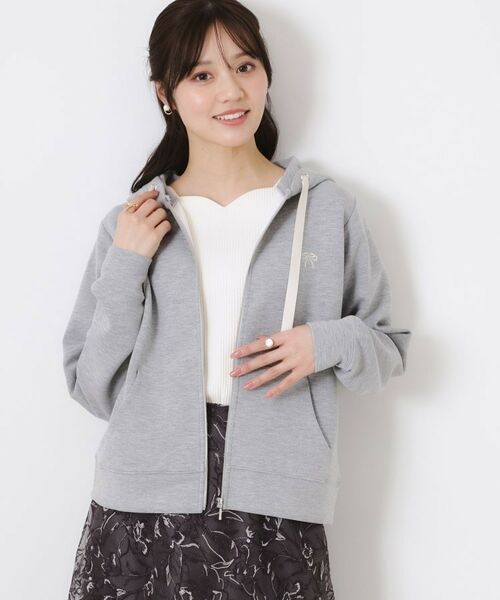 Couture Brooch / クチュールブローチ パーカー | 【大人可愛い・きれいめ】リボン刺繍ダンボールZIPフーディ | 詳細20