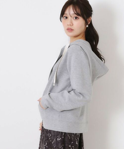 Couture Brooch / クチュールブローチ パーカー | 【大人可愛い・きれいめ】リボン刺繍ダンボールZIPフーディ | 詳細22