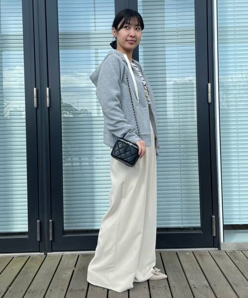 Couture Brooch / クチュールブローチ パーカー | 【大人可愛い・きれいめ】リボン刺繍ダンボールZIPフーディ | 詳細26