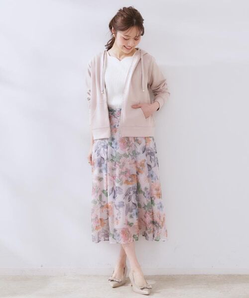 Couture Brooch / クチュールブローチ パーカー | 【大人可愛い・きれいめ】リボン刺繍ダンボールZIPフーディ | 詳細30