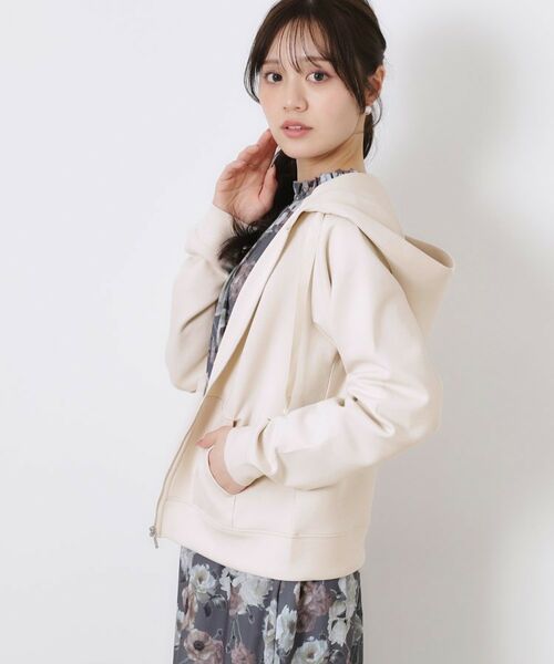 Couture Brooch / クチュールブローチ パーカー | 【大人可愛い・きれいめ】リボン刺繍ダンボールZIPフーディ | 詳細6