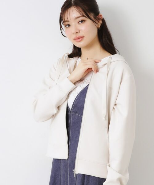 Couture Brooch / クチュールブローチ パーカー | 【大人可愛い・きれいめ】リボン刺繍ダンボールZIPフーディ | 詳細8