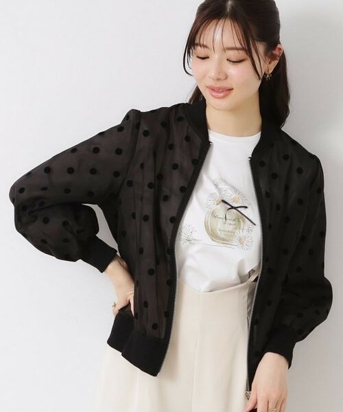 Couture Brooch / クチュールブローチ レザーブルゾン・ジャケット | フロッキードットブルゾン | 詳細13