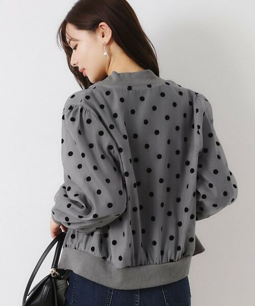 Couture Brooch / クチュールブローチ レザーブルゾン・ジャケット | フロッキードットブルゾン | 詳細3