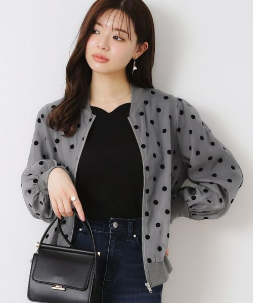 Couture Brooch / クチュールブローチ レザーブルゾン・ジャケット | フロッキードットブルゾン | 詳細5