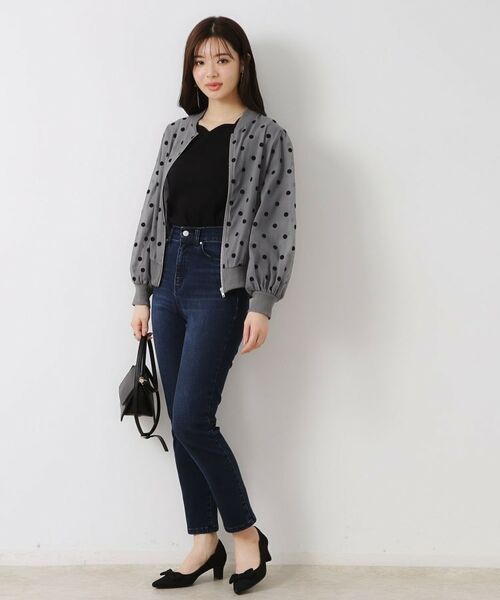 Couture Brooch / クチュールブローチ レザーブルゾン・ジャケット | フロッキードットブルゾン | 詳細6