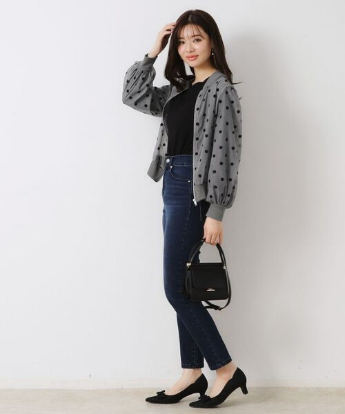 Couture Brooch / クチュールブローチ レザーブルゾン・ジャケット | フロッキードットブルゾン | 詳細7