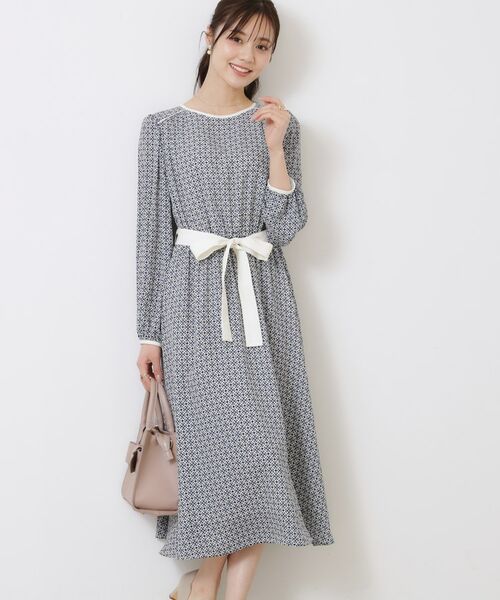 Couture Brooch / クチュールブローチ ミニ丈・ひざ丈ワンピース | 柄アソートプリントワンピース | 詳細12