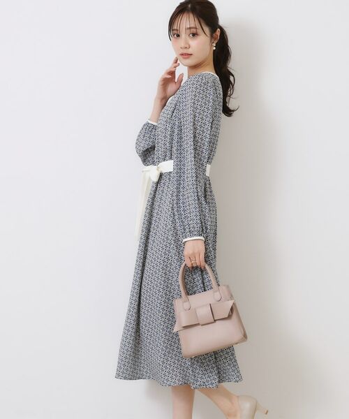 Couture Brooch / クチュールブローチ ミニ丈・ひざ丈ワンピース | 柄アソートプリントワンピース | 詳細14