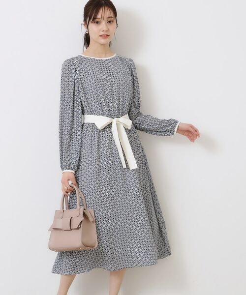 Couture Brooch / クチュールブローチ ミニ丈・ひざ丈ワンピース | 柄アソートプリントワンピース | 詳細15