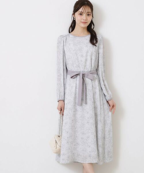 Couture Brooch / クチュールブローチ ミニ丈・ひざ丈ワンピース | 柄アソートプリントワンピース | 詳細3