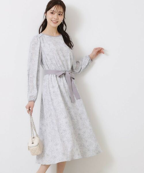 Couture Brooch / クチュールブローチ ミニ丈・ひざ丈ワンピース | 柄アソートプリントワンピース | 詳細4