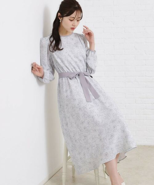 Couture Brooch / クチュールブローチ ミニ丈・ひざ丈ワンピース | 柄アソートプリントワンピース | 詳細5