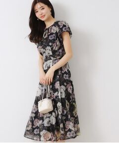 Couture Brooch / クチュールブローチ ロング・マキシ丈ワンピース | 【花柄・一枚で着映える・細見え】Summerオーガンフルールワンピース