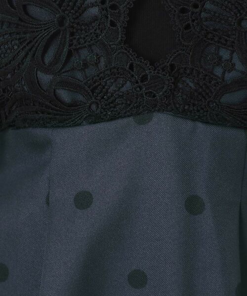 Couture Brooch / クチュールブローチ ロング・マキシ丈ワンピース | レースデザインドットジャンスカ | 詳細18