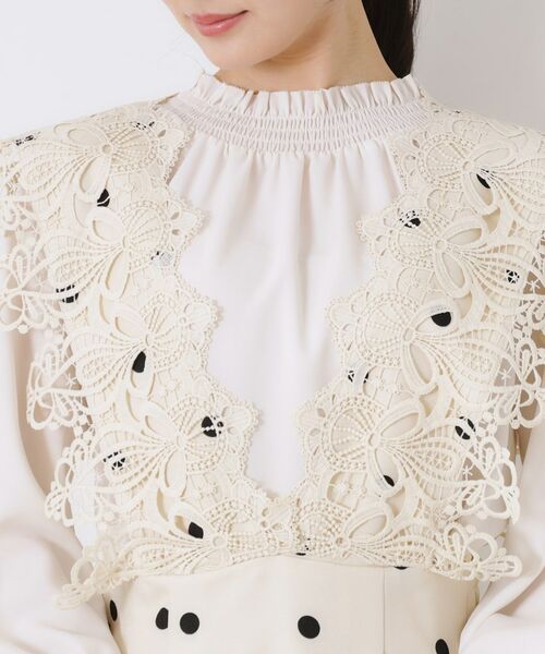 Couture Brooch / クチュールブローチ ロング・マキシ丈ワンピース | レースデザインドットジャンスカ | 詳細22