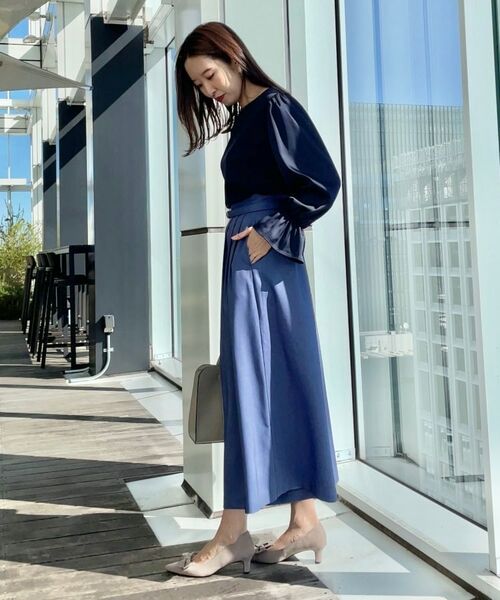 Couture Brooch / クチュールブローチ ショート・ハーフ・半端丈パンツ | 【きれいめ・大人カジュアル・通勤】デニムライクスカンツ | 詳細12