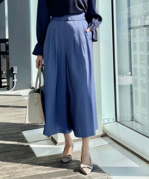 Couture Brooch / クチュールブローチ ショート・ハーフ・半端丈パンツ | 【きれいめ・大人カジュアル・通勤】デニムライクスカンツ | 詳細14