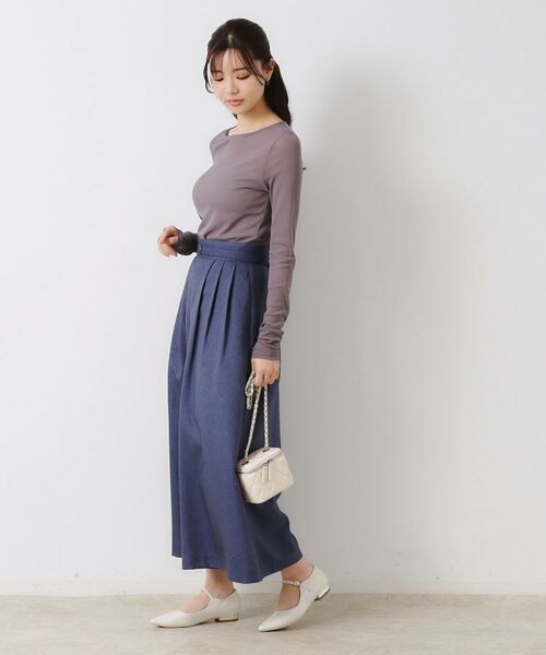 Couture Brooch / クチュールブローチ ショート・ハーフ・半端丈パンツ | 【きれいめ・大人カジュアル・通勤】デニムライクスカンツ | 詳細16