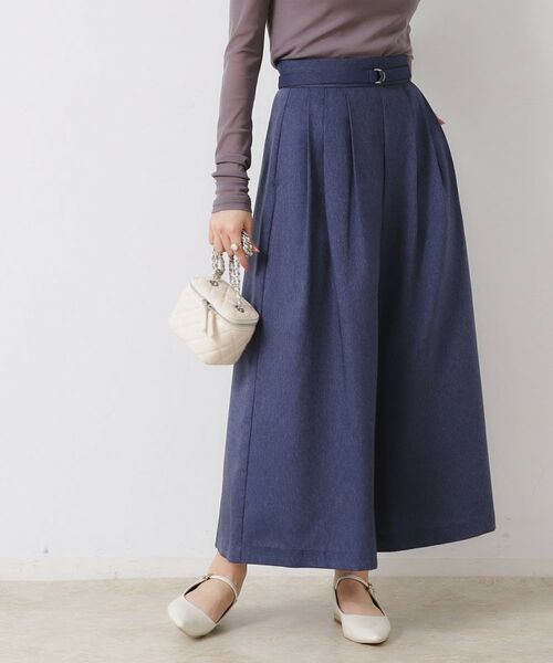 Couture Brooch / クチュールブローチ ショート・ハーフ・半端丈パンツ | 【きれいめ・大人カジュアル・通勤】デニムライクスカンツ | 詳細18