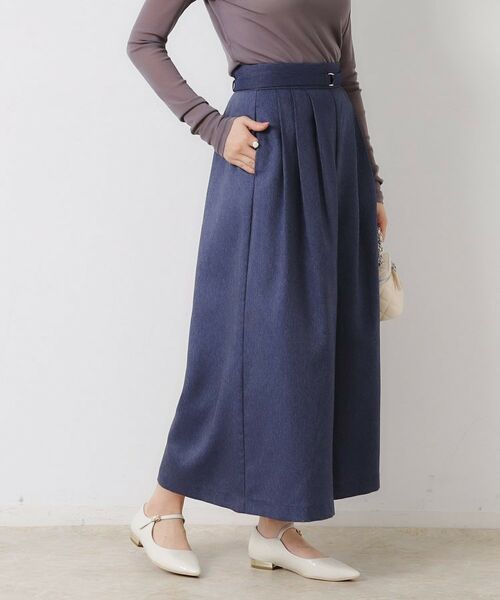 Couture Brooch / クチュールブローチ ショート・ハーフ・半端丈パンツ | 【きれいめ・大人カジュアル・通勤】デニムライクスカンツ | 詳細19