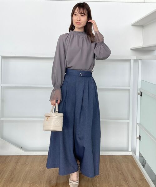 Couture Brooch / クチュールブローチ ショート・ハーフ・半端丈パンツ | 【きれいめ・大人カジュアル・通勤】デニムライクスカンツ | 詳細21