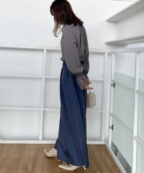 Couture Brooch / クチュールブローチ ショート・ハーフ・半端丈パンツ | 【きれいめ・大人カジュアル・通勤】デニムライクスカンツ | 詳細22