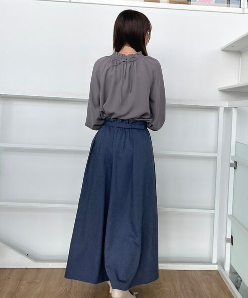 Couture Brooch / クチュールブローチ ショート・ハーフ・半端丈パンツ | 【きれいめ・大人カジュアル・通勤】デニムライクスカンツ | 詳細23