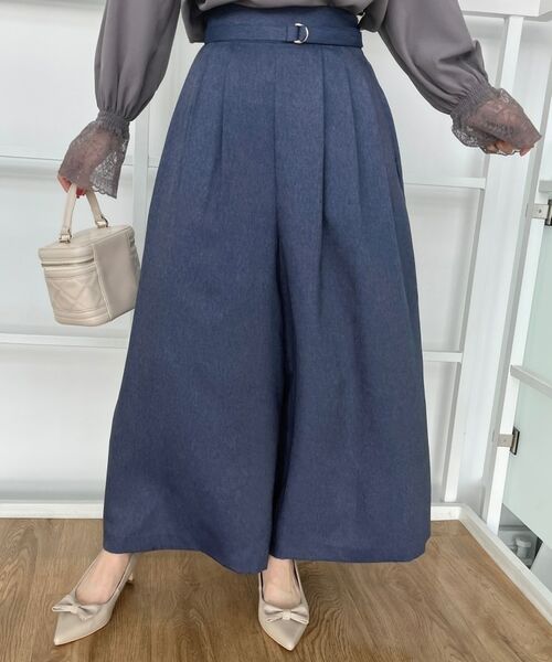 Couture Brooch / クチュールブローチ ショート・ハーフ・半端丈パンツ | 【きれいめ・大人カジュアル・通勤】デニムライクスカンツ | 詳細24