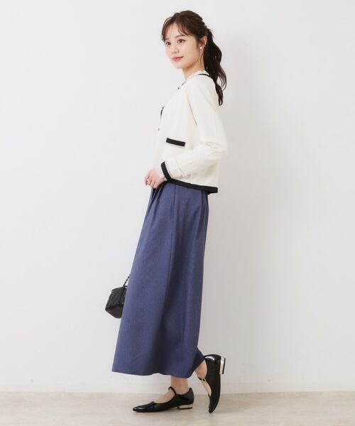 Couture Brooch / クチュールブローチ ショート・ハーフ・半端丈パンツ | 【きれいめ・大人カジュアル・通勤】デニムライクスカンツ | 詳細26