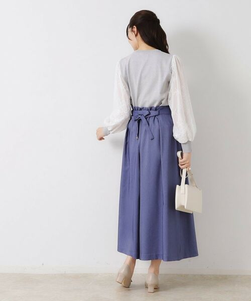 Couture Brooch / クチュールブローチ ショート・ハーフ・半端丈パンツ | 【きれいめ・大人カジュアル・通勤】デニムライクスカンツ | 詳細3