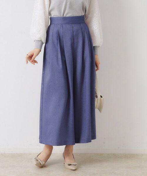 Couture Brooch / クチュールブローチ ショート・ハーフ・半端丈パンツ | 【きれいめ・大人カジュアル・通勤】デニムライクスカンツ | 詳細4