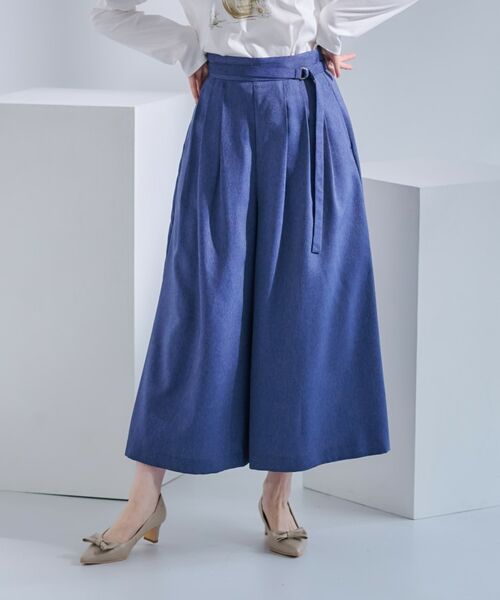 Couture Brooch / クチュールブローチ ショート・ハーフ・半端丈パンツ | 【きれいめ・大人カジュアル・通勤】デニムライクスカンツ | 詳細7