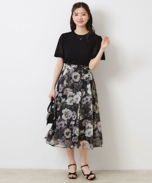 Couture Brooch / クチュールブローチ ロング・マキシ丈スカート | 【一枚で着映える・華やか・上品】Summerオーガンフルールスカート | 詳細12