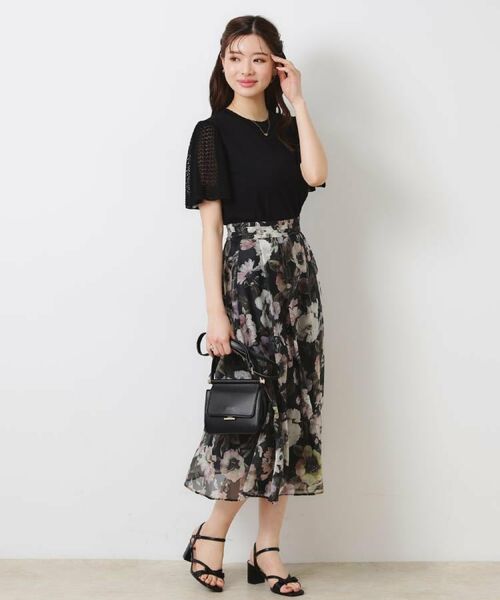 Couture Brooch / クチュールブローチ ロング・マキシ丈スカート | 【一枚で着映える・華やか・上品】Summerオーガンフルールスカート | 詳細13