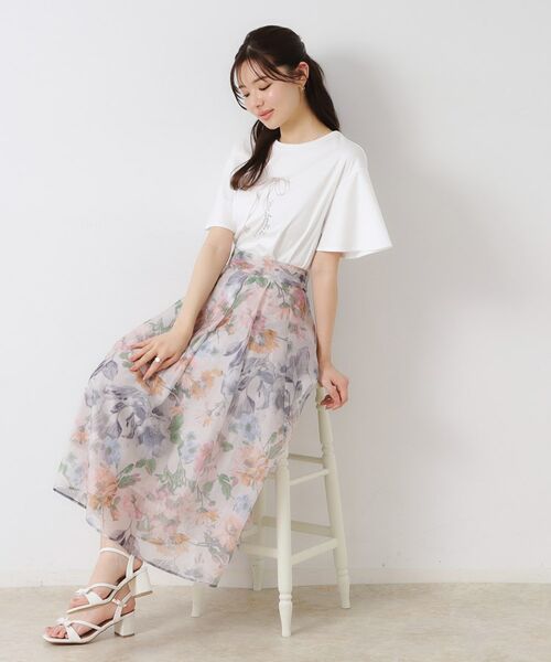 Couture Brooch / クチュールブローチ ロング・マキシ丈スカート | 【一枚で着映える・華やか・上品】Summerオーガンフルールスカート | 詳細28